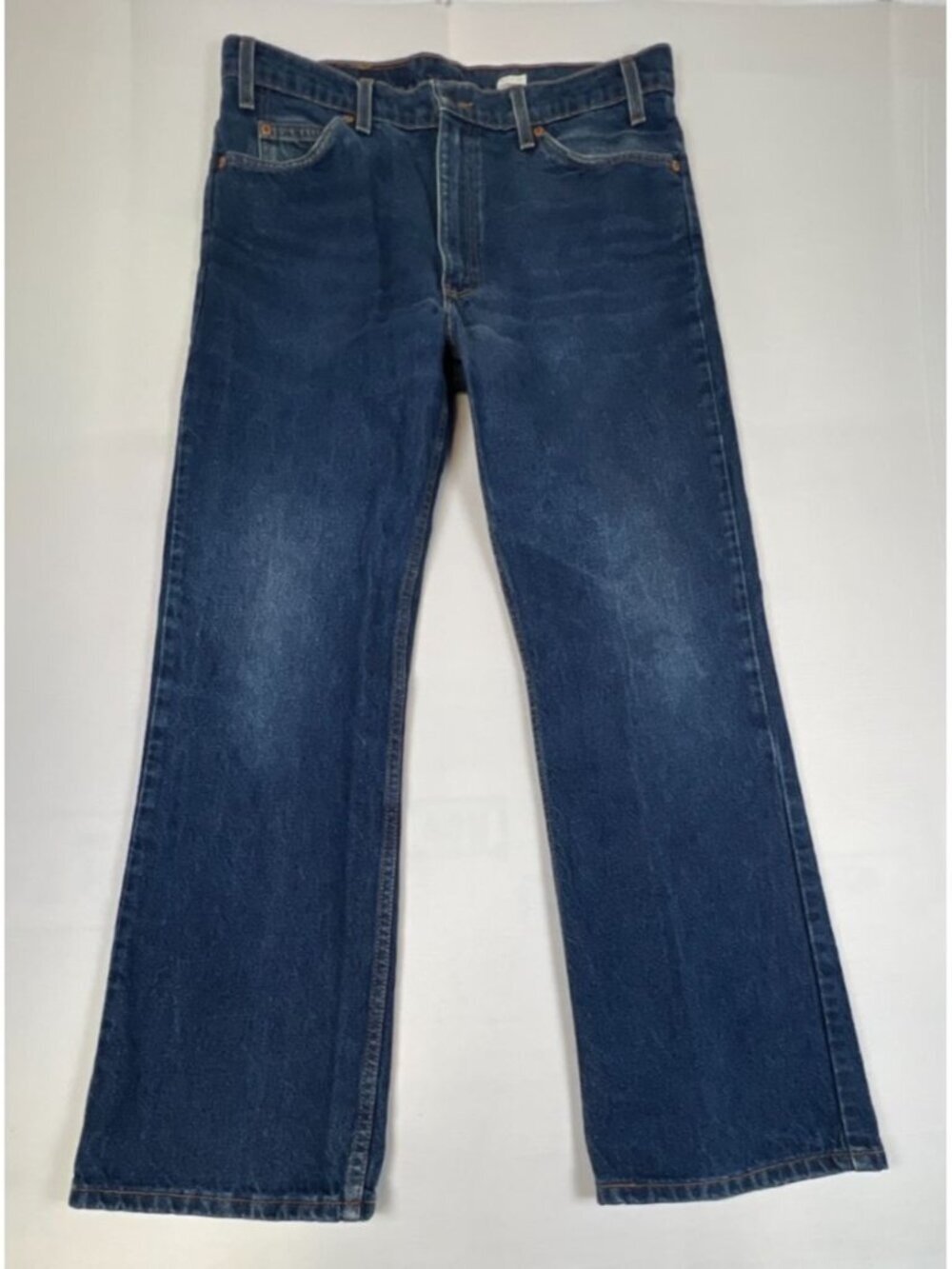 Levi’s 517 Men 36 x 30 Boot Cut Orange Tab Blue Denim Jeans Made in USA Vintage